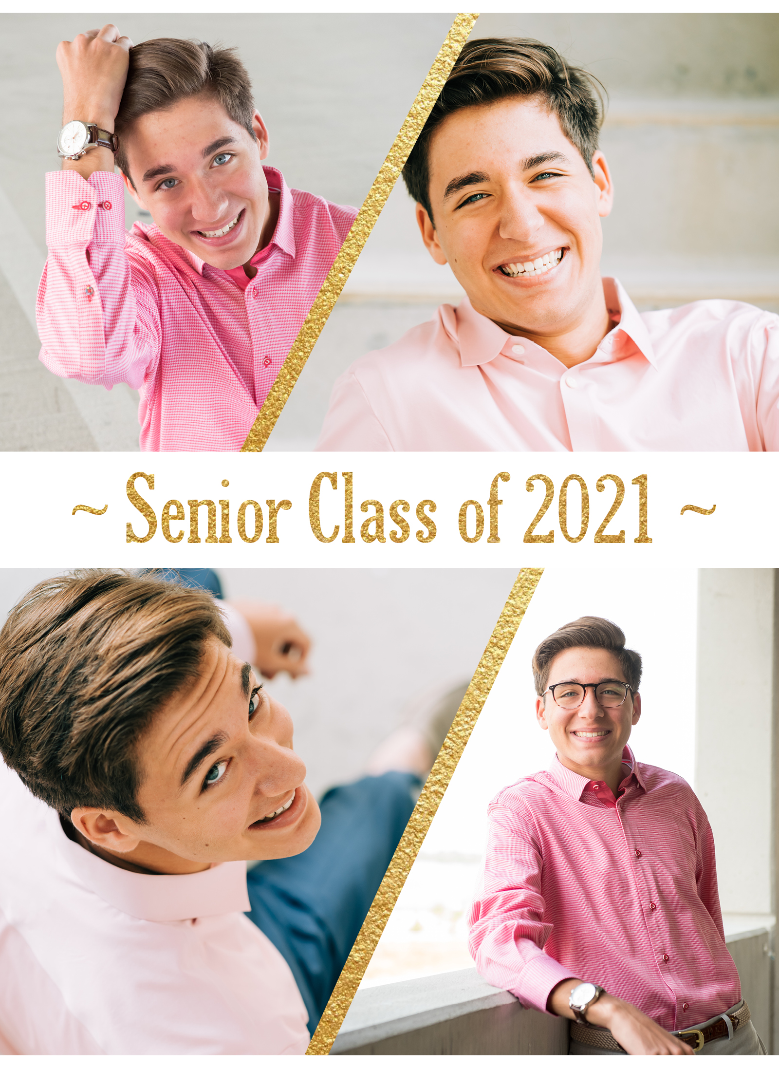 Senior Guy in Pink